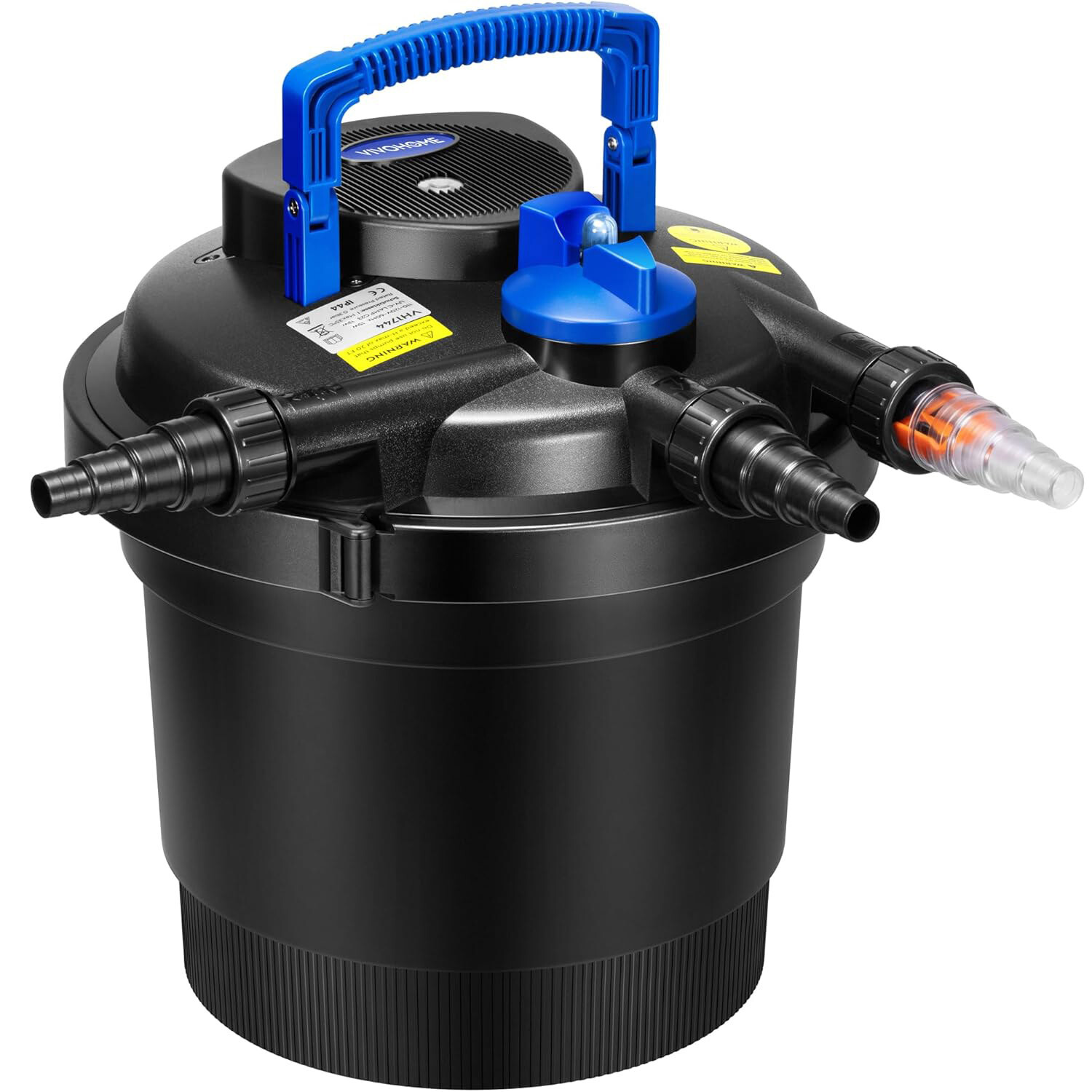 2110 GPH Pond Filter Pump Kit with 13W UV Light Bio Pressure Filter for Koi Pond