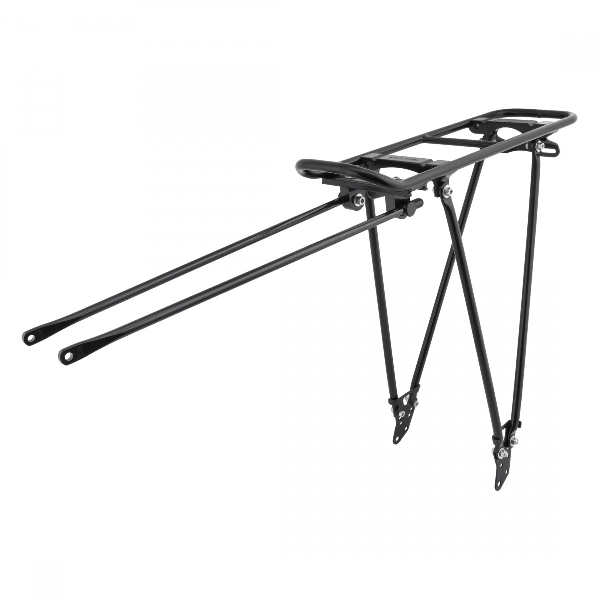 Racktime Foldit 1.0 Adjustable Rear Bike Rack for 26/28" Frames, Black