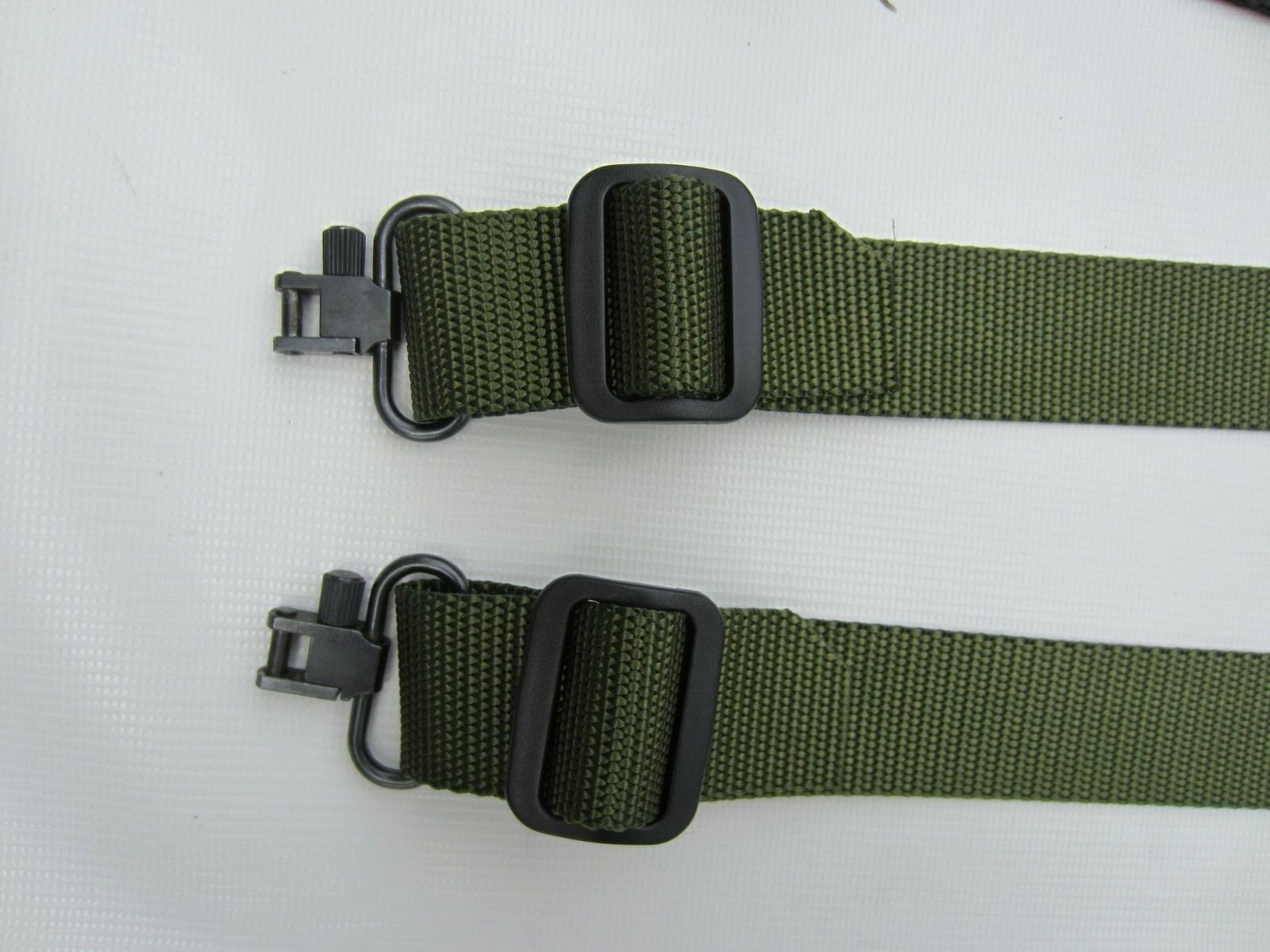 US MADE 1.25 1 1/4 in NYLON OD Green Black Tan Rifle Silent Sling Carry Strap