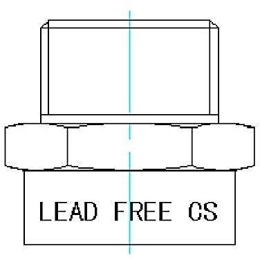G Thread (Metric BSPP) Male to NPT Female Adapter - Lead Free (3/4" x 3/4")