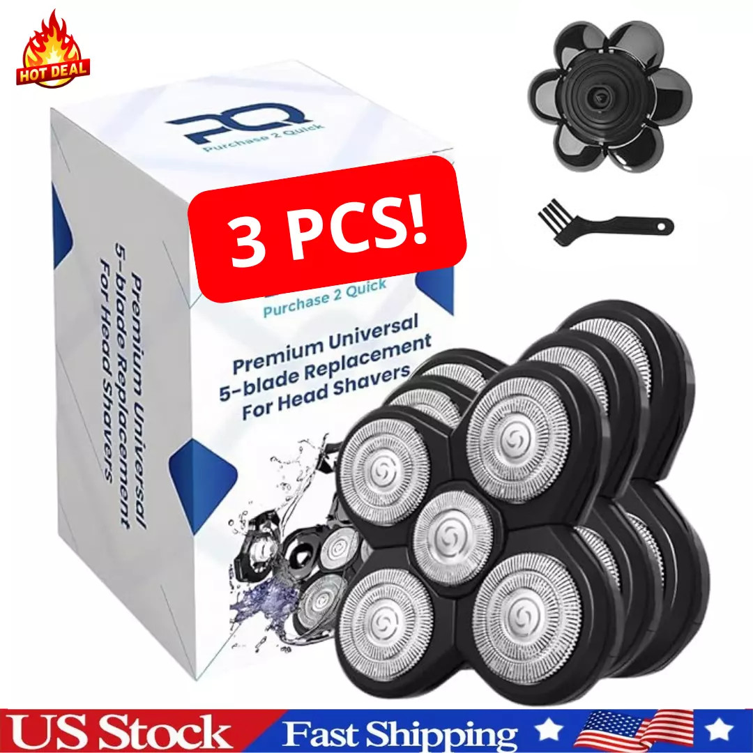 3 PACK Replacement Blades for Freebird Flex Series Head Shaver For Bald Men Set