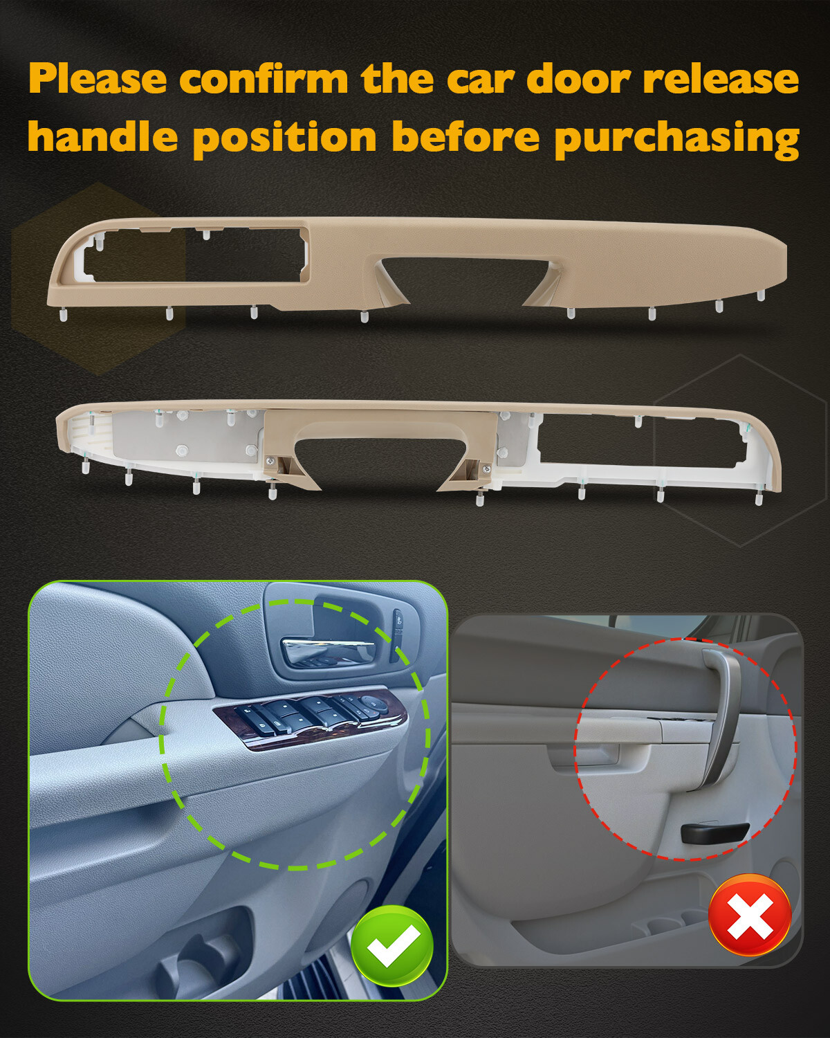 Driver Armrest Repair Set For 10-14 Chevy Silverado GMC Sierra 1500 2500 3500 HD