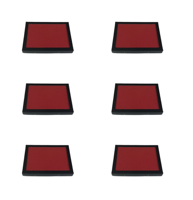 6 Pack of 6 x 8 x 3/4" Riker Display Cases Boxes with RED FELT for Collectibles