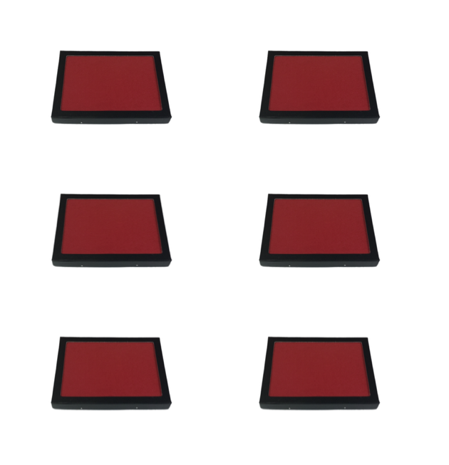 6 Pack of 6 x 8 x 3/4" Riker Display Cases Boxes with RED FELT for Collectibles