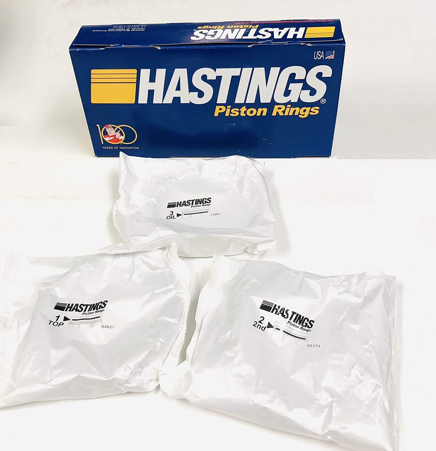 HASTINGS Moly Piston Rings Set for Chevy GMC 6.0L LS2+Vortec 2004*-2011 Bore STD