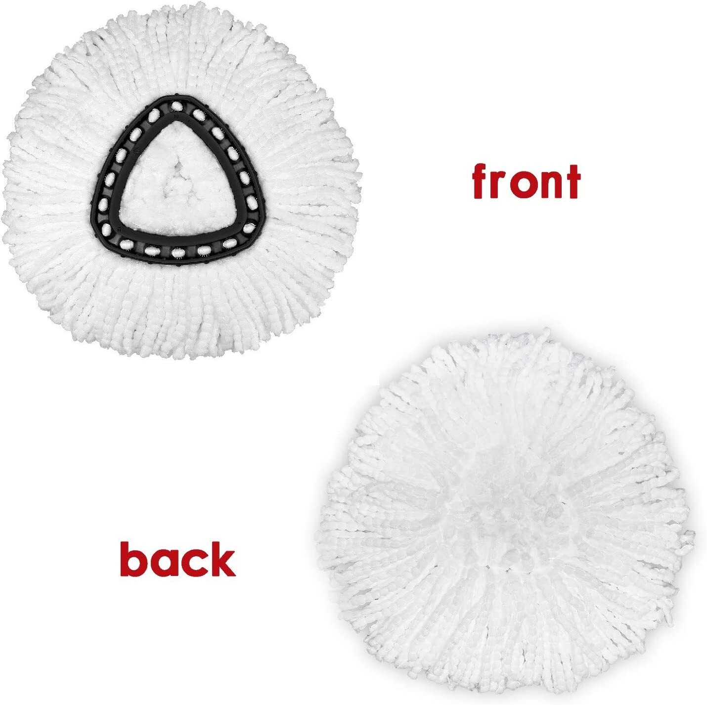 6 Pcs Replacement Microfiber Mop HEAD For O-Cedar Spin Mop Refills Easy Clean