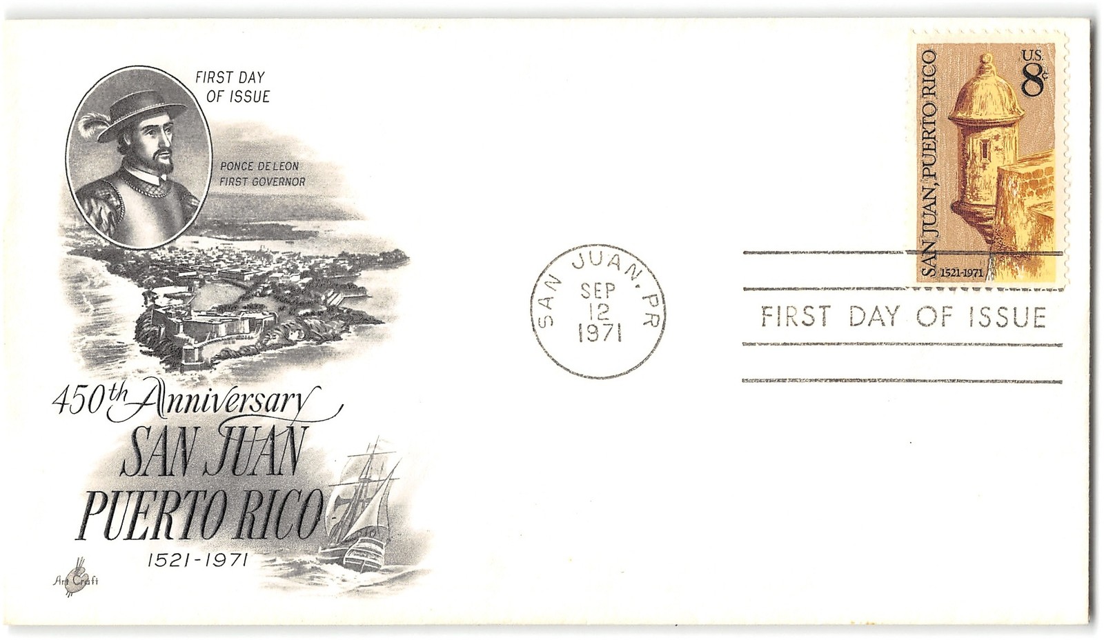US #1437 FDC, 1971, Art Craft