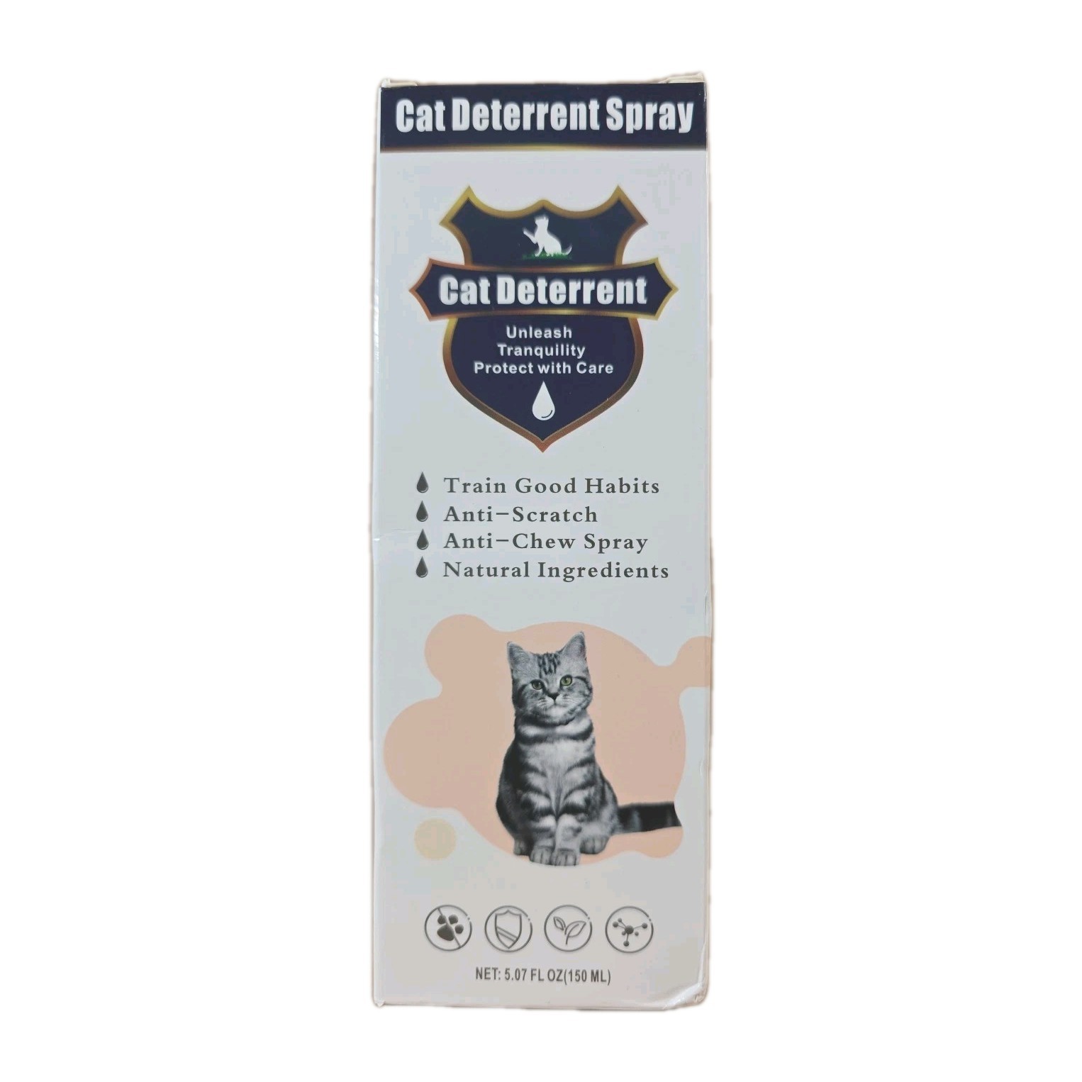 CAT DETERRENT SPRAY - KEEP CATS AWAY - NATURAL INGREDIANTS NEW SEALED
