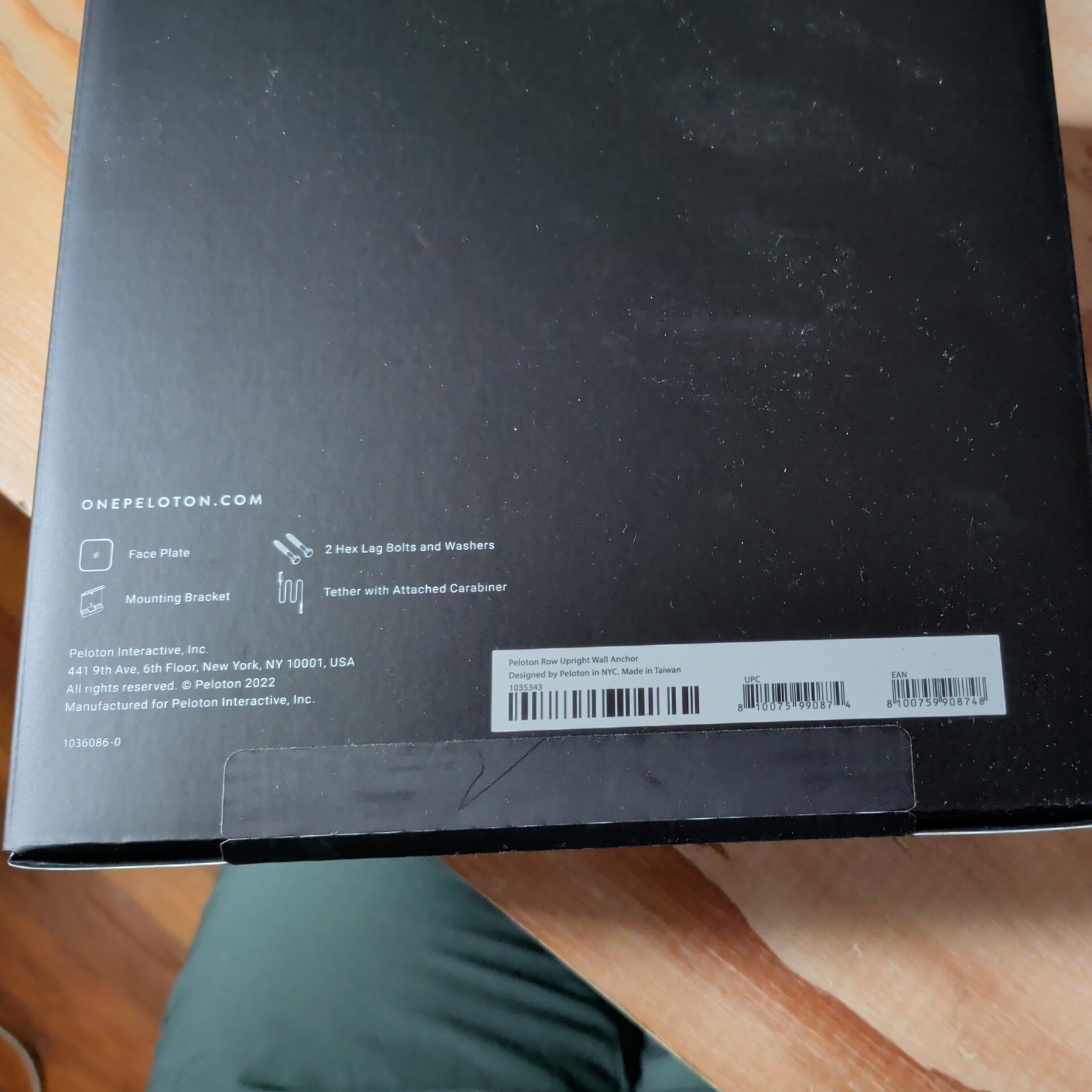 Peloton Row Upright Wall Anchor Complete Kit NEW IN BOX