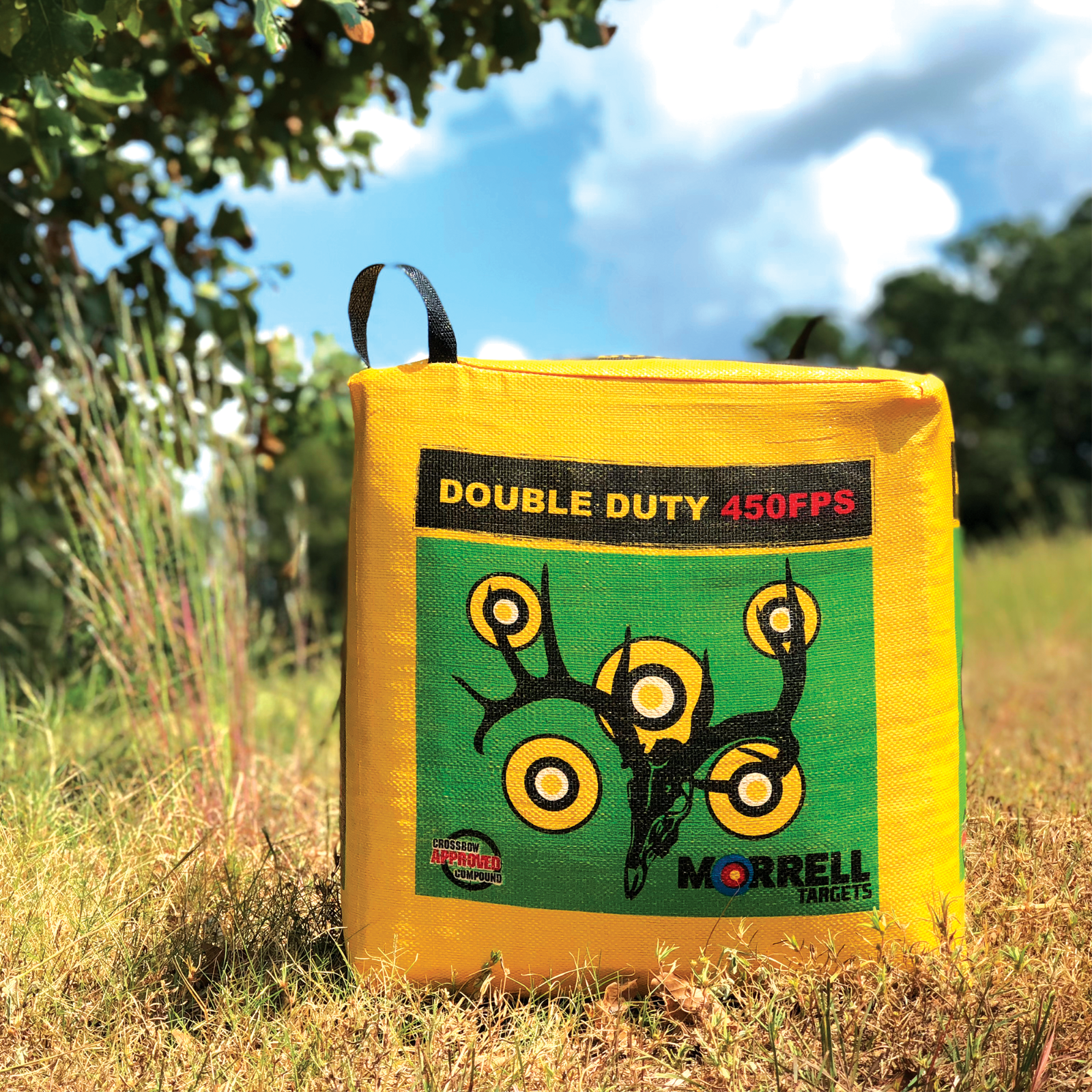 Morrell Double Duty Archery Target Crossbow Compatible | 4 Sided Shooting