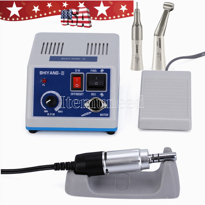 Dental Lab Marathon Electric Micromotor Contra Angle/Straight Handpiece Polisher