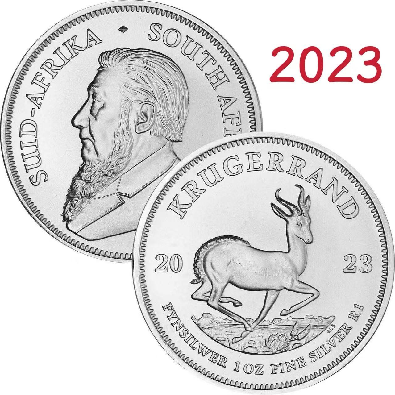 HOT!!  2023 South Africa 1 oz 999 Silver Krugerrand Coin BU