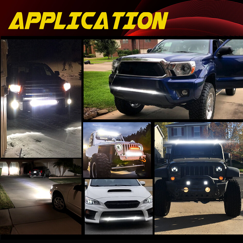 20inch LED Light Bar Dual Row Spot Flood Combo Offroad Truck SUV ATV 4X4 4WD