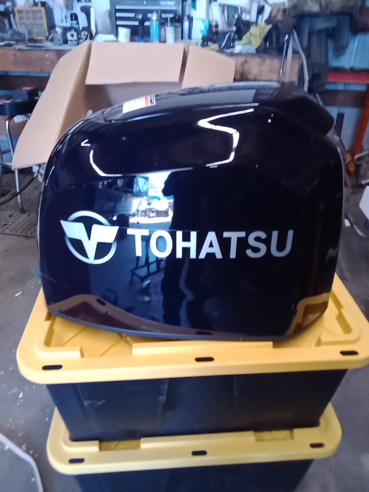 HZZ0-63100-M30ZA TOHATSU 90HP 4-STROKE ENGINE COWLING/HOOD.