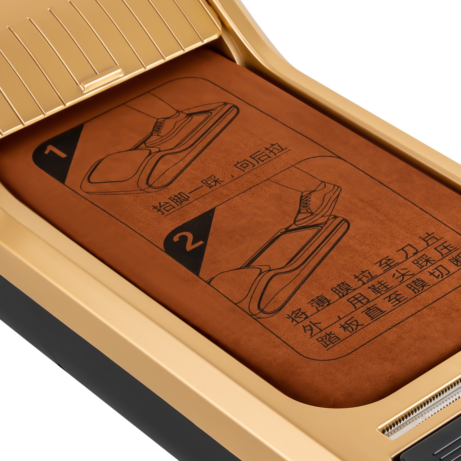 Shoe Film Machine Automatic Shoe Cover Dispenser Step-on 1 Roll of Film Portable