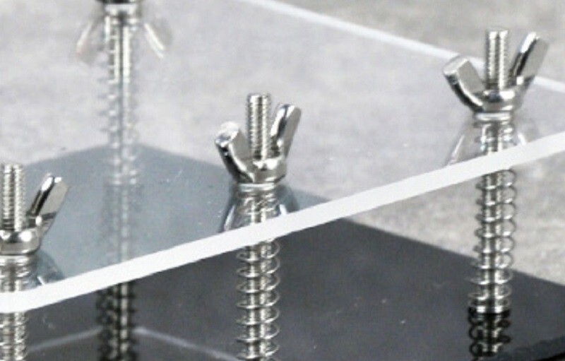 Black Acrylic Card Press - Stainless Steel Bend Corrector - Card Repair Tool