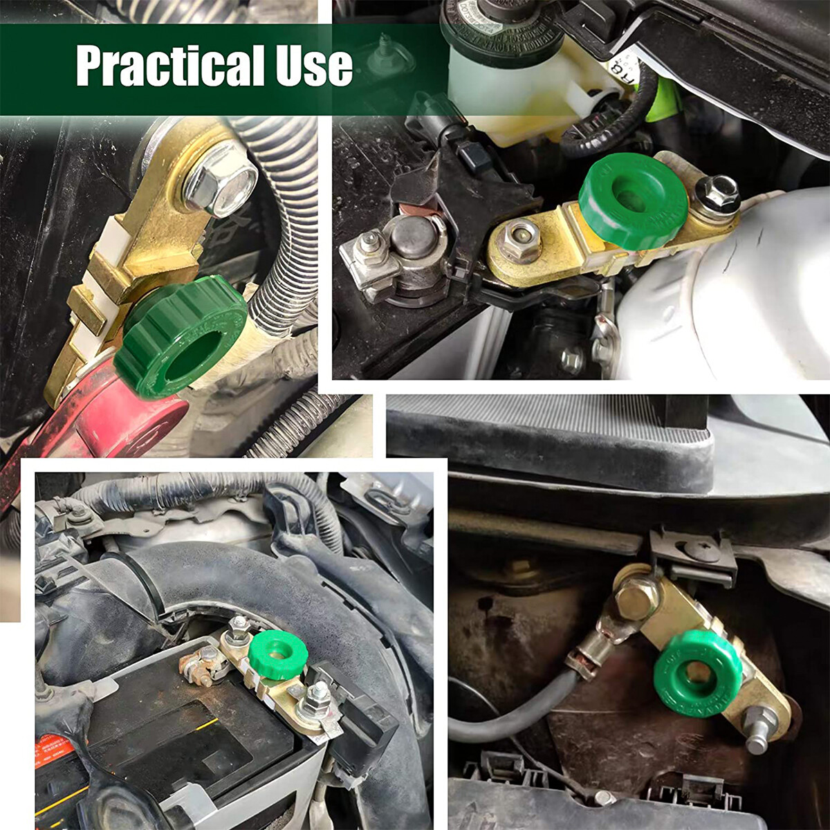 2Pcs Side Post Battery Disconnect Switch Battery Master Switch Isolator for Cut