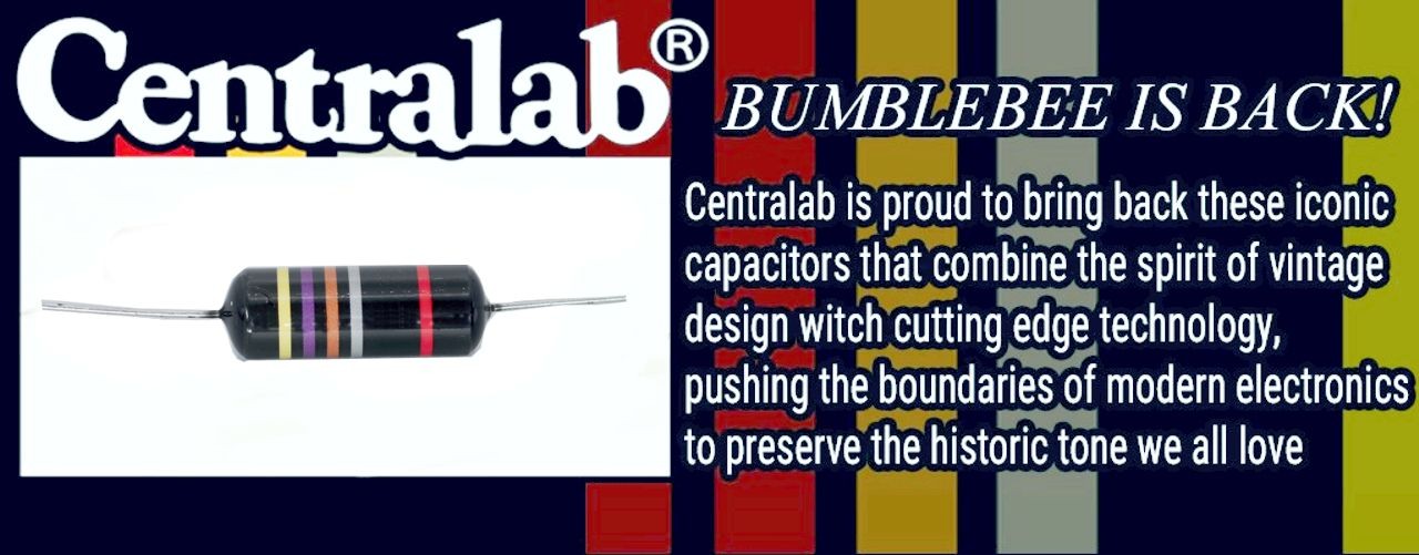 Centralab® Bumblebee Oil Filled Tone Capacitor .047MFD 081967