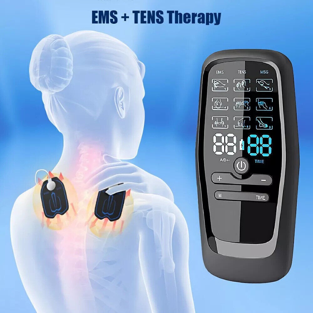 27 Modes Tens Unit Muscle Therapy Pain Relief Stimulator Machine Pulse Massager