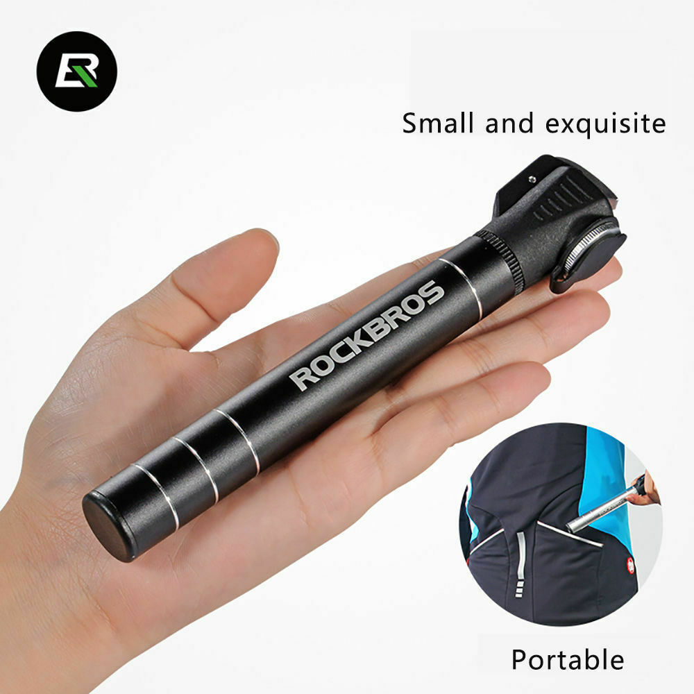 ROCKBROS Bicycle Mini Portable Light Alu Alloy Air Pump One-way Bike Pump FV/AV