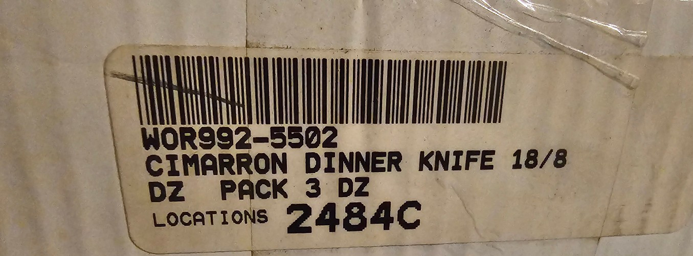 World Tableware Brandware 4945262YH Stainless Dinner Knife 285 Heavy Duty (36PK)