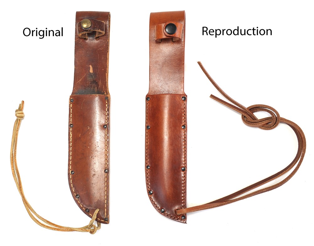 World War Two Era Brown Leather Sheath for US PAL RH 36 Fighting Knife