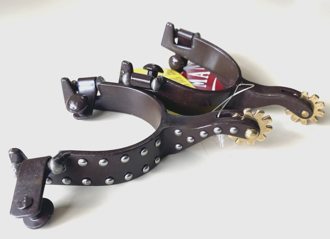 Silver studded youth/small ladies ABR Western spurs