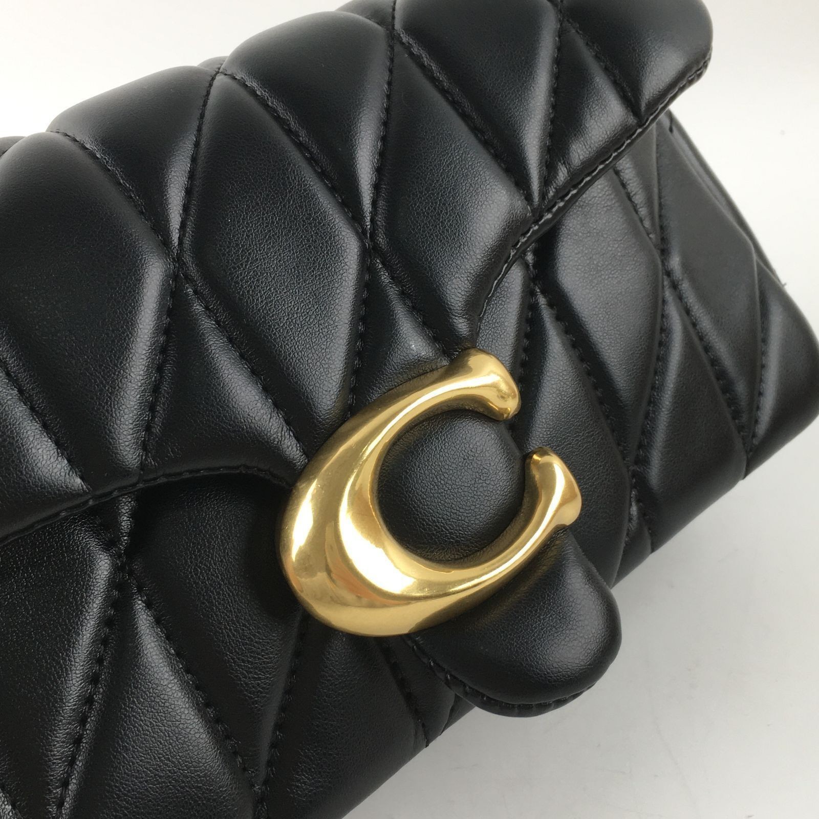 COACH Tabby Shoulder Bag 26 Quilted CP150 Black Nappa Leather Outlet New