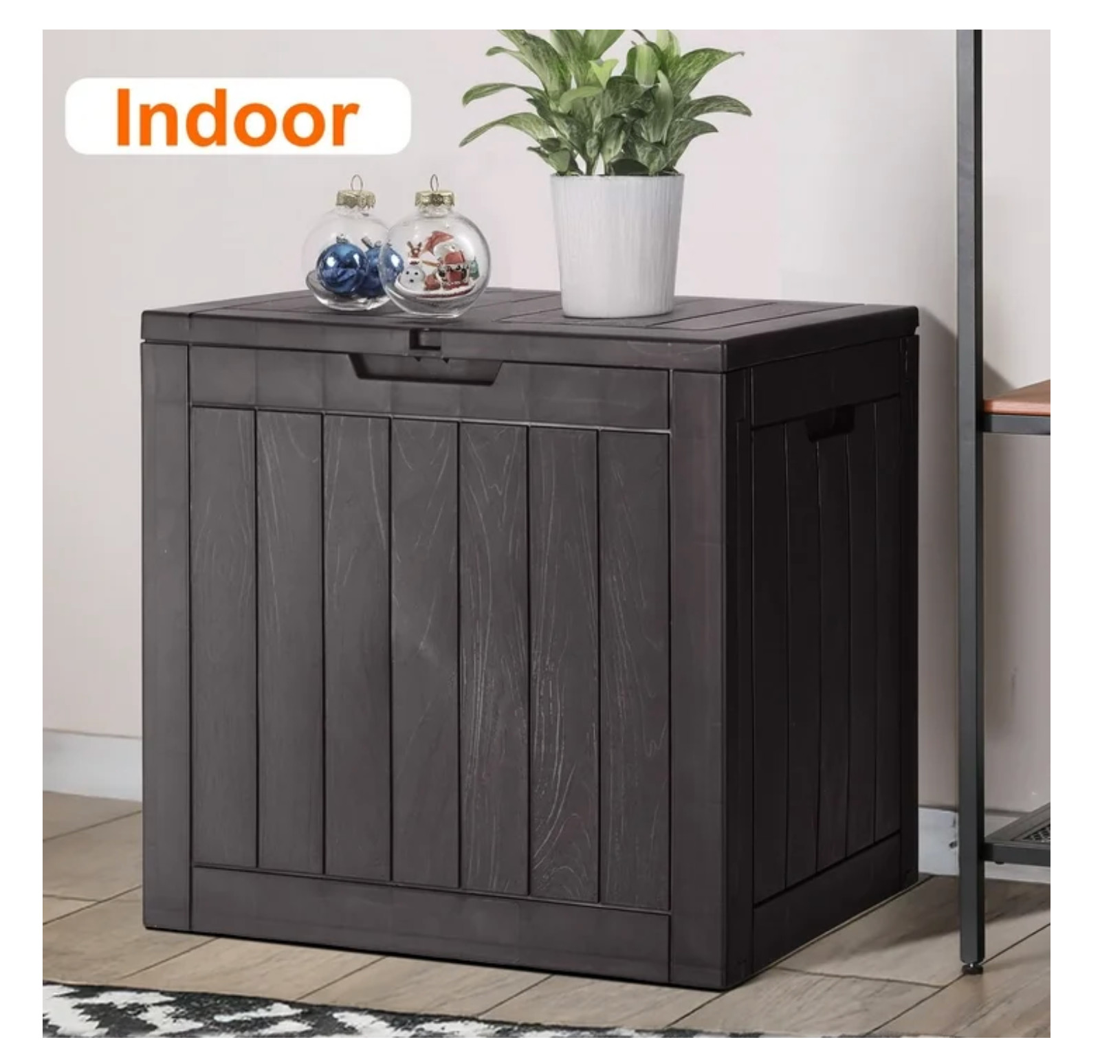 Gianna 31 Gallon Resin Deck Box, Waterproof UV Resistant Outdoor Storage Box for