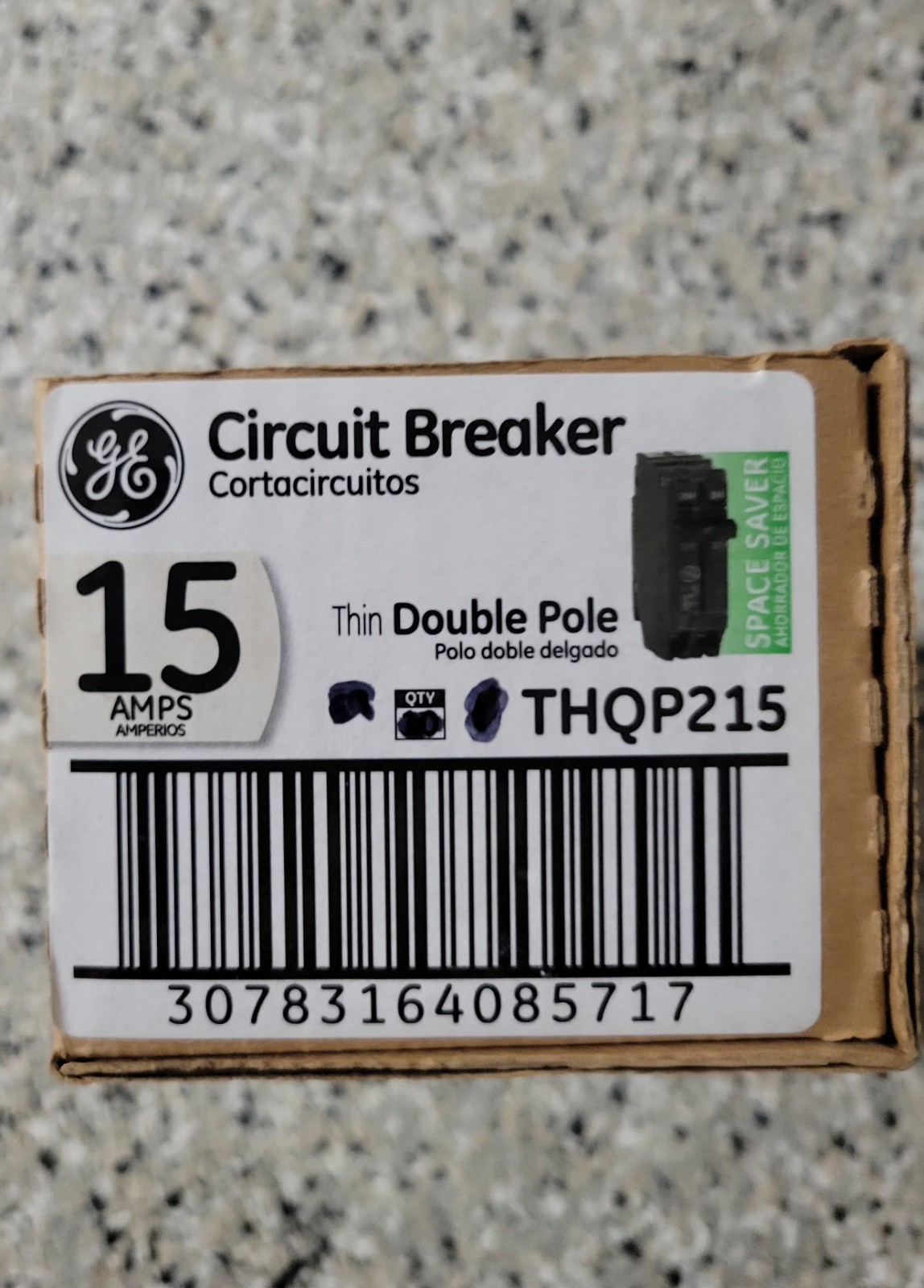 8 PACK GE/ABB 15 Amp THIN Series 2 Pole Circuit Breaker. THQP215. NEW Open Box