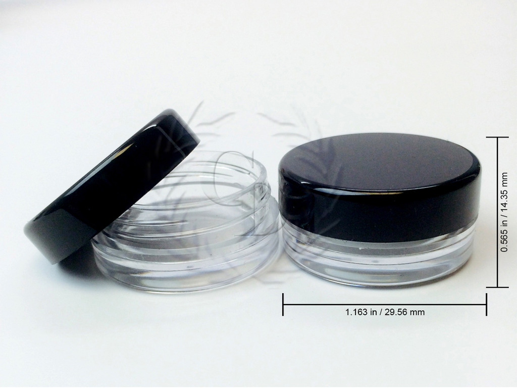 50pcs 3 gram high quality Jar cosmetic makeup cream pot container Jewelry 3g 3ml