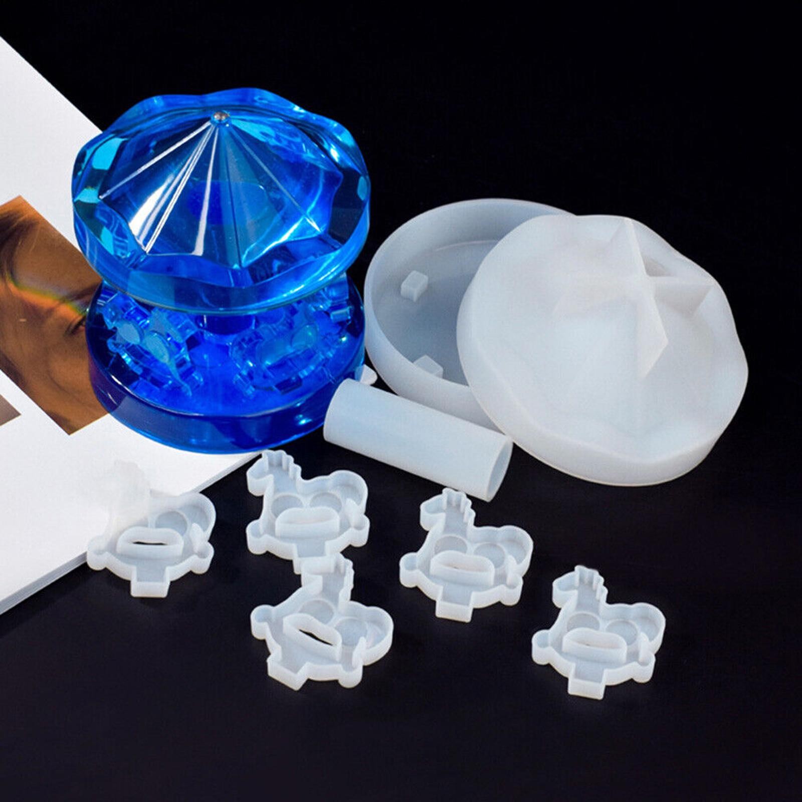 Carousel DIY Silicone Mold Epoxy Resin Casting Mould Ornaments Toys Craft Making