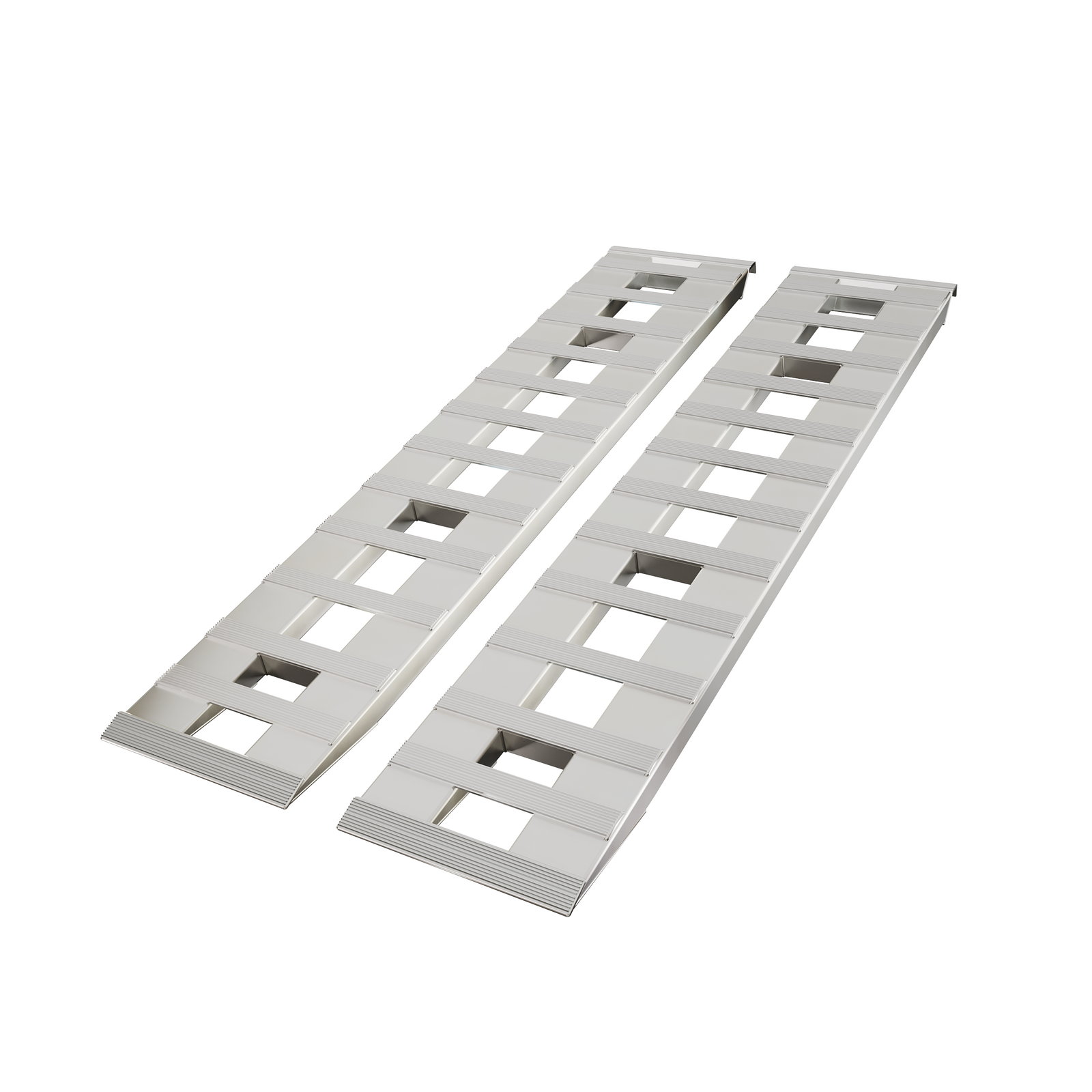 60/72/80" Aluminum Ramps 6000-7000 LBS For Truck Car Auto Trailer Ramps Hook End