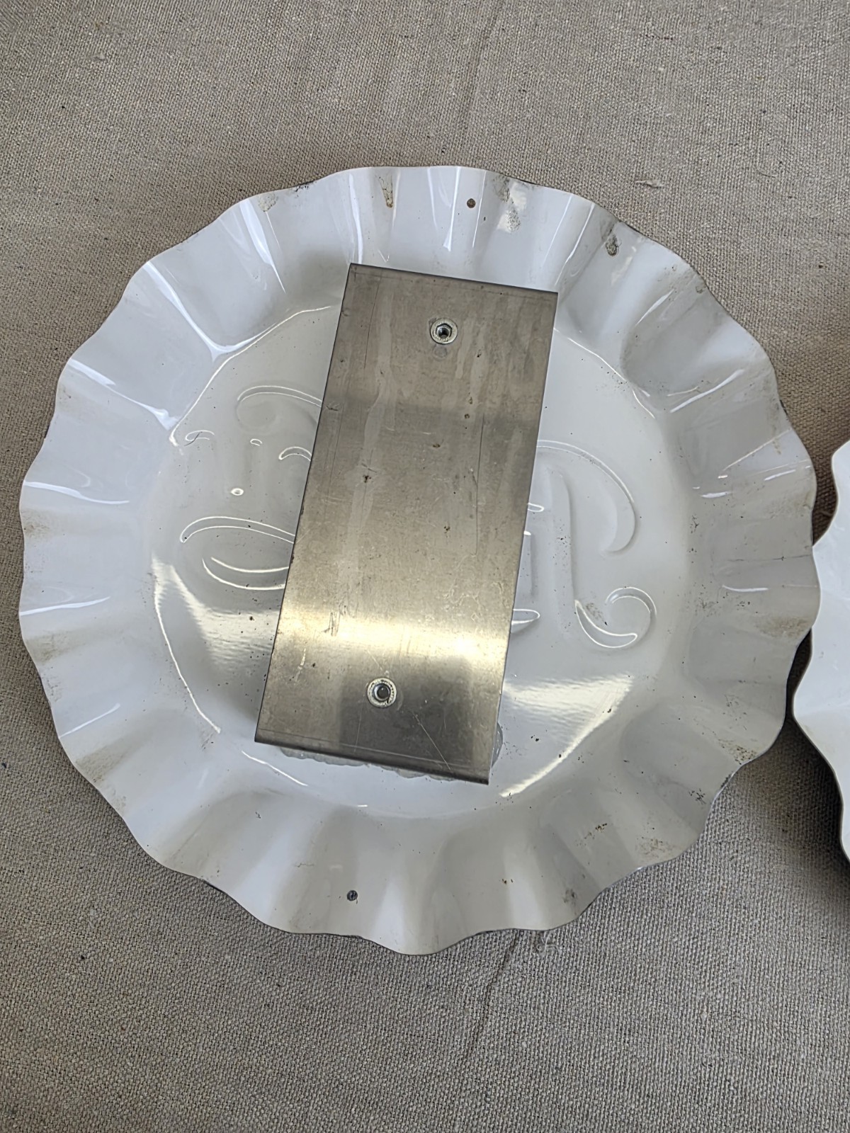 2 Vintage Pepsi-Cola Metal Bottle Cap Embossed Stout Marketing Sign - 11"