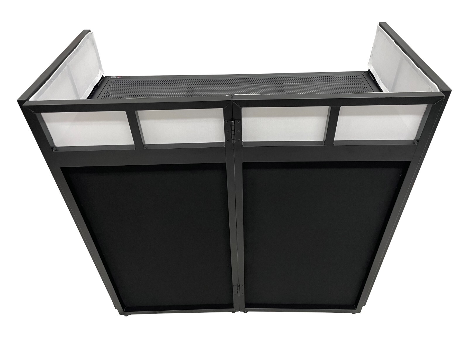 Large 46" Wide DJ Event Facade White/Black Scrim Booth+ Upper/Lower Color Mixing