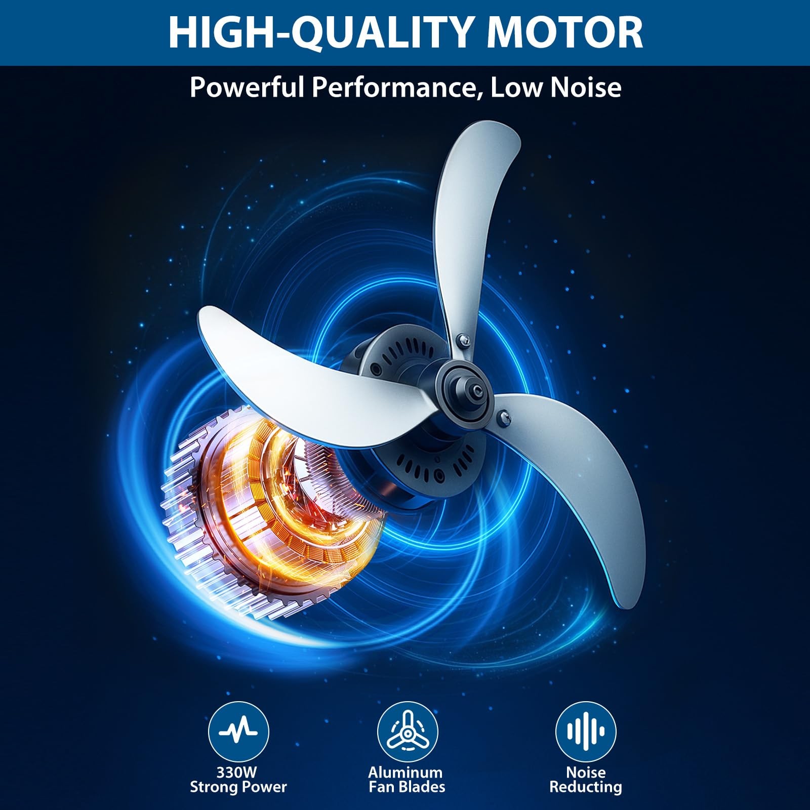 30" Industrial Drum Fan 3-Speed High Velocity Floor Cooling Fan Air Circulator