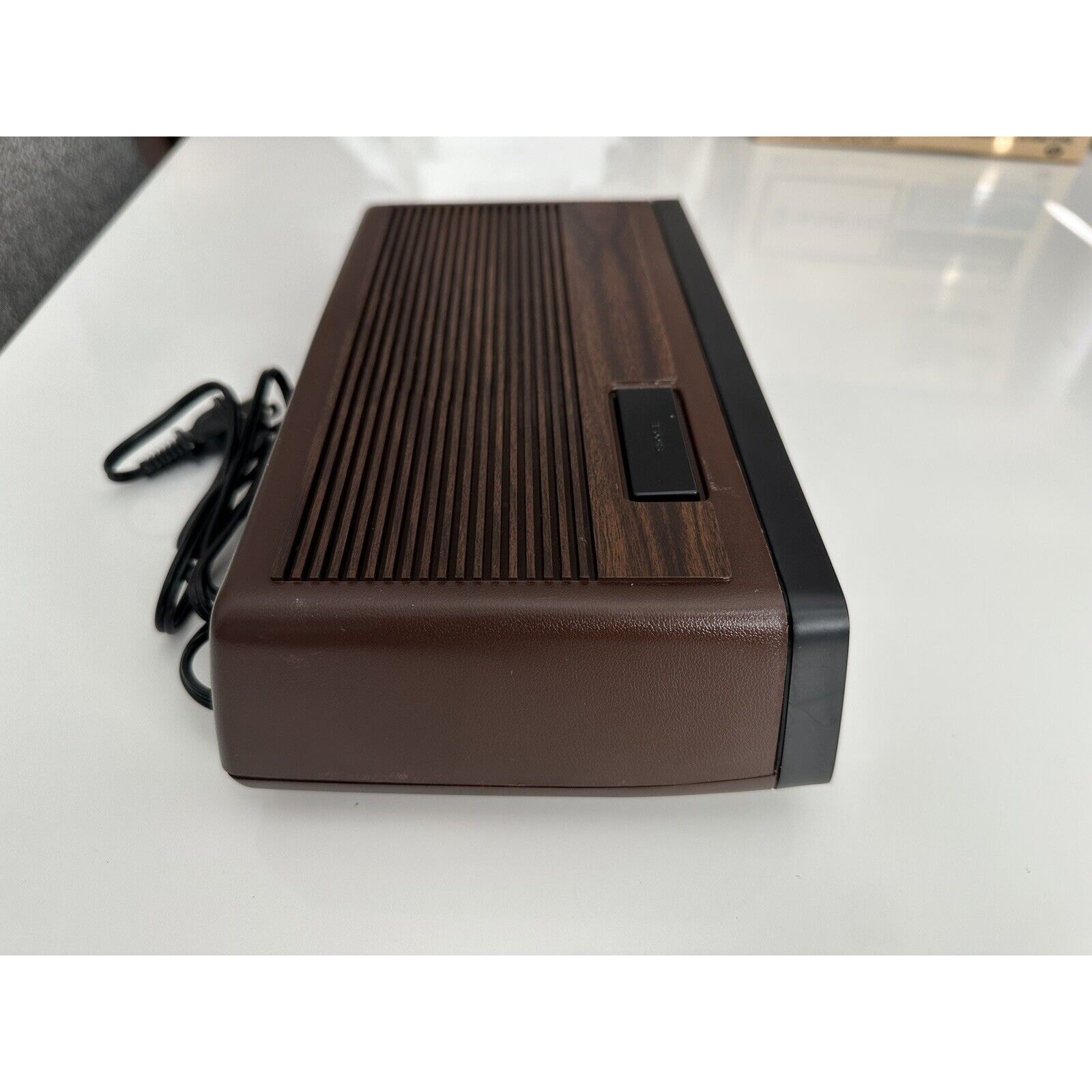 VINTAGE *NEW* 1980's Sanyo RM 5300 Walnut LED Alarm Clock Radio