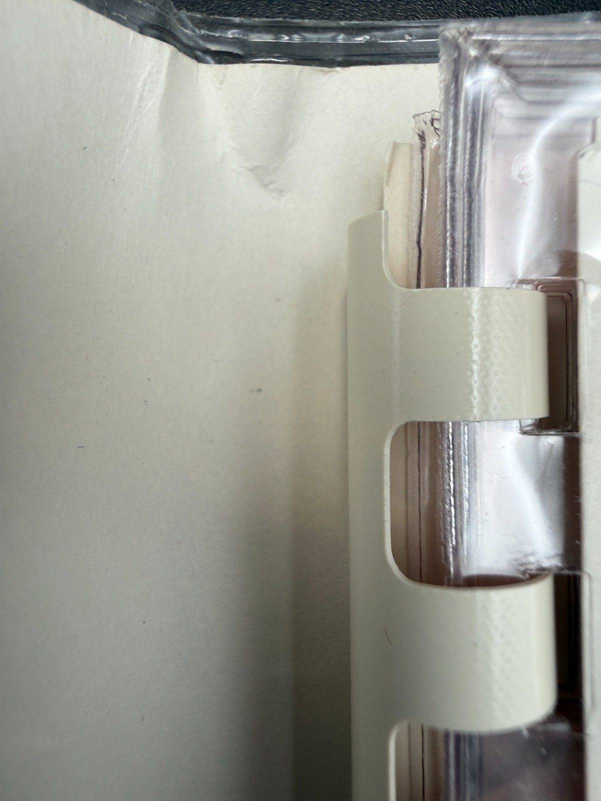 Vtg Russell Bushee Home Sweet Home Recipe Book Plastic Clear Cover w/Blank Cards