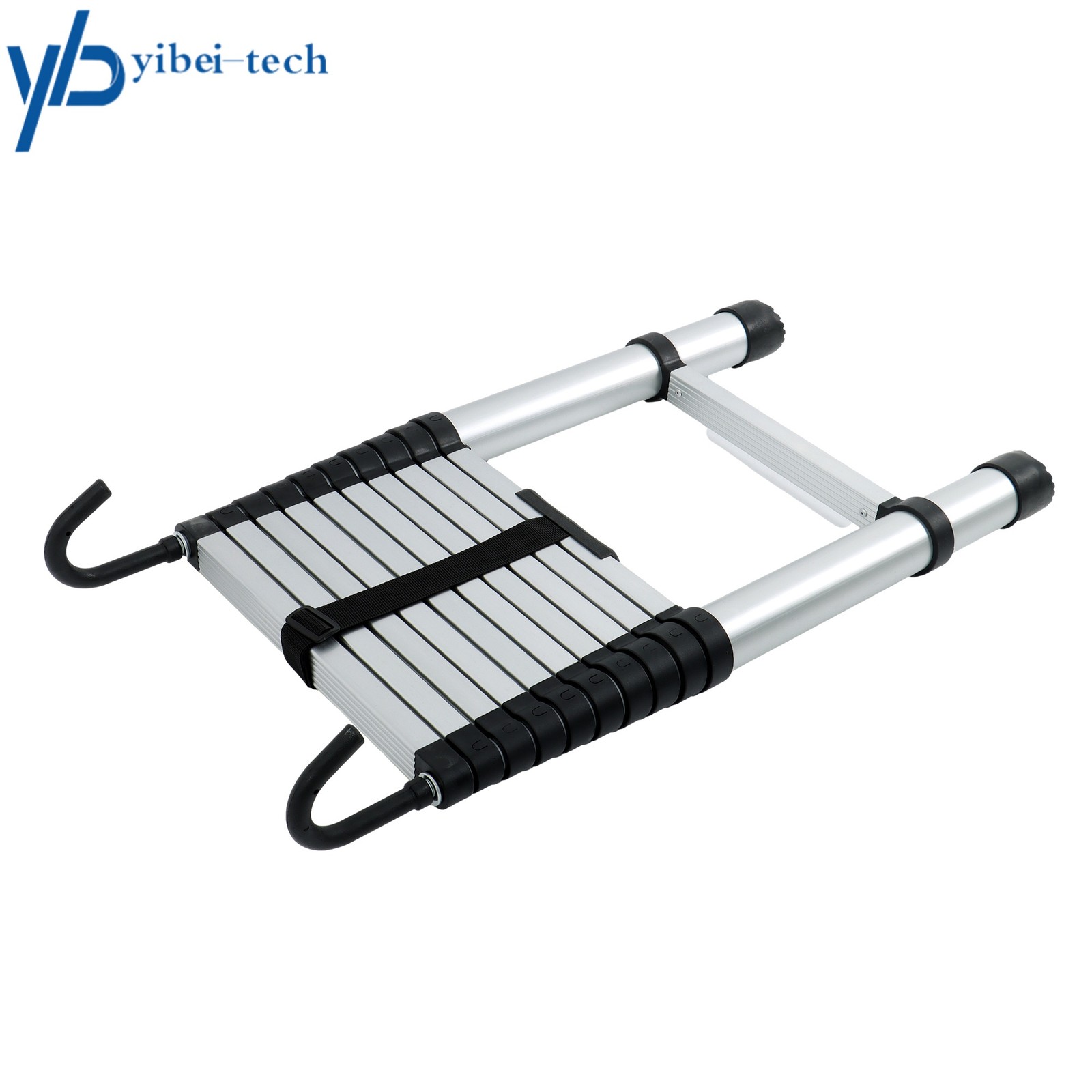 10.5 FT Telescoping Ladder Aluminum Telescopic Ladder with Hooks & Stabilizer