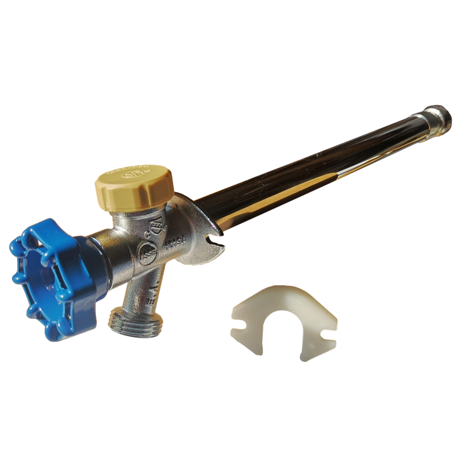 1 Pc. Anti-Siphon Frost Free Sillcock 10", 1/2" Push Fit x 3/4" GHT Garden Valve