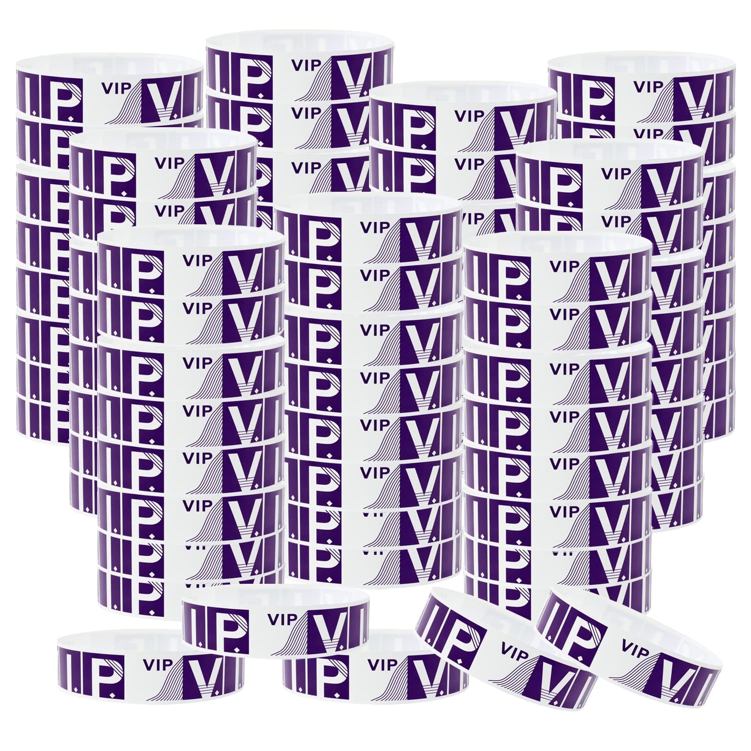 Waterproof Event Wristbands Paper Party Armbands 100 Pack