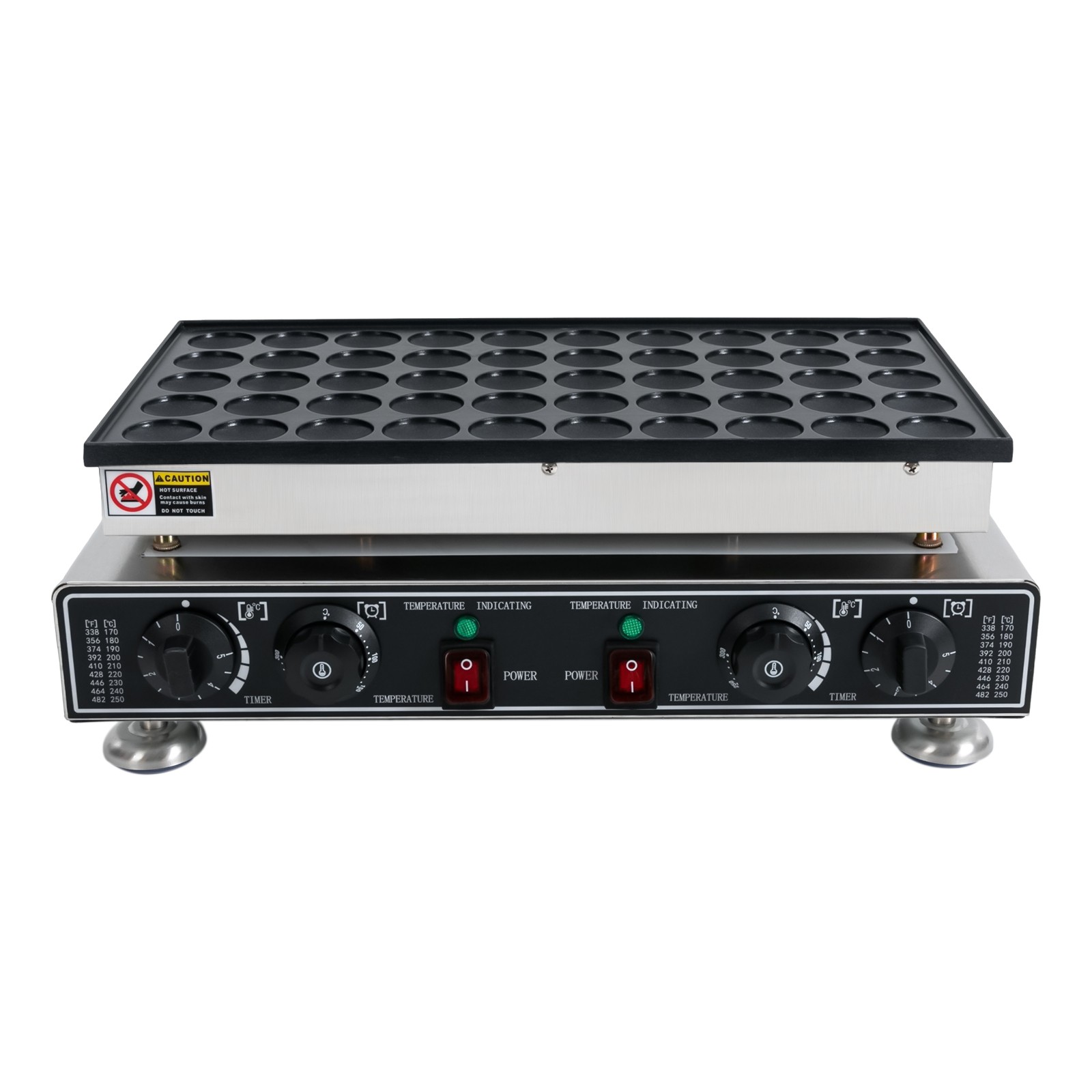 110 V 50 Hole Electric Dutch Poffertjes Mini Pancake Baker Maker Machine New