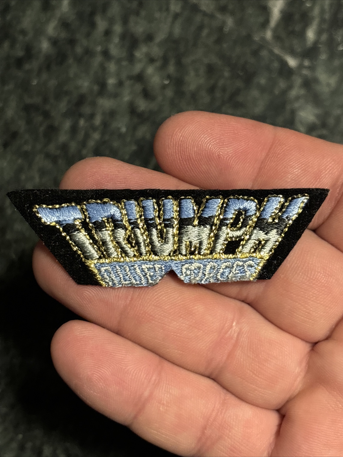 Triumph Allied Forces Patch Rare Jacket Band 80s Rock Iron On Trucker Hat 1981