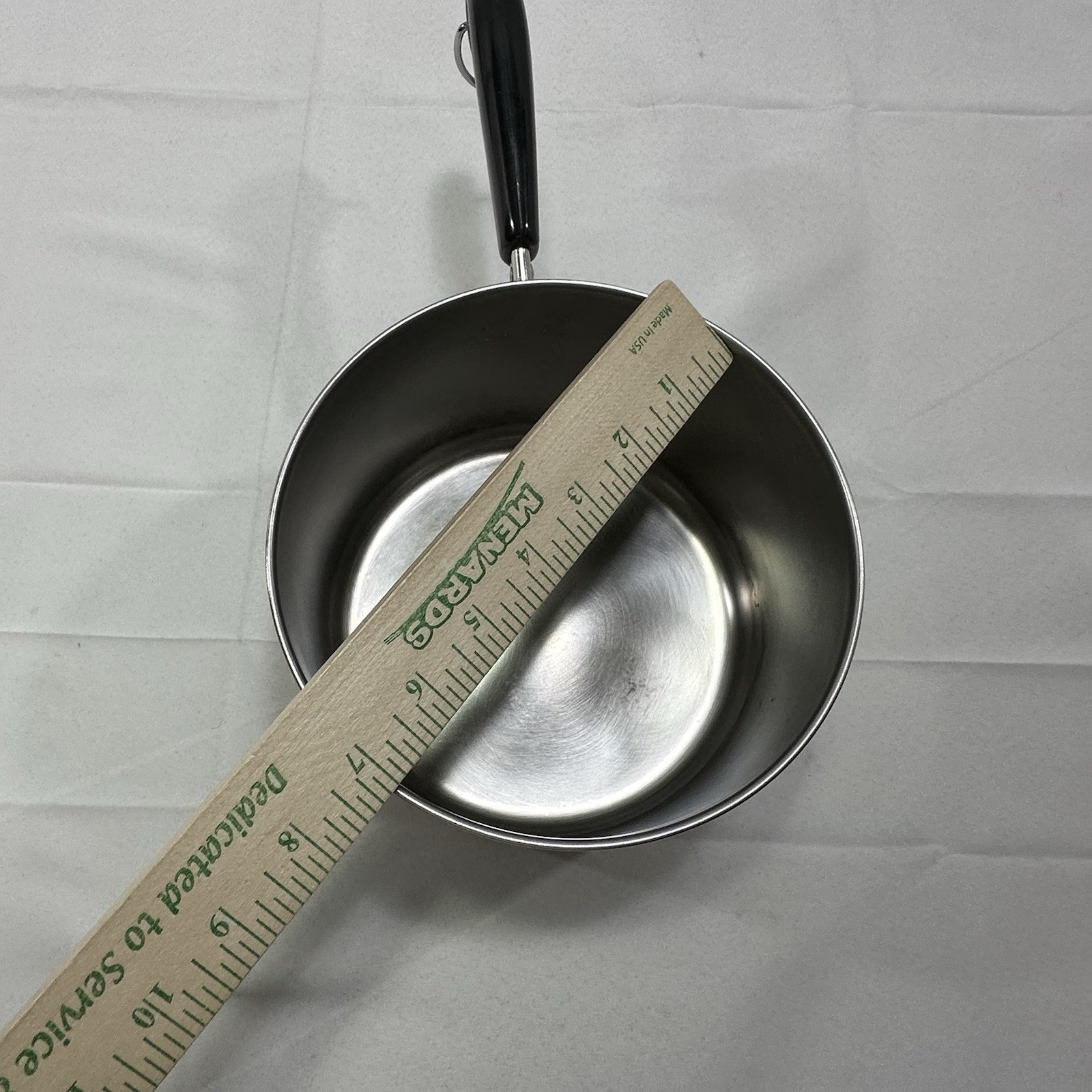 VTG Revere Ware 3 Qt -90l Sauce Pan Double Boiler w/ Lid Copper Bottom Made USA