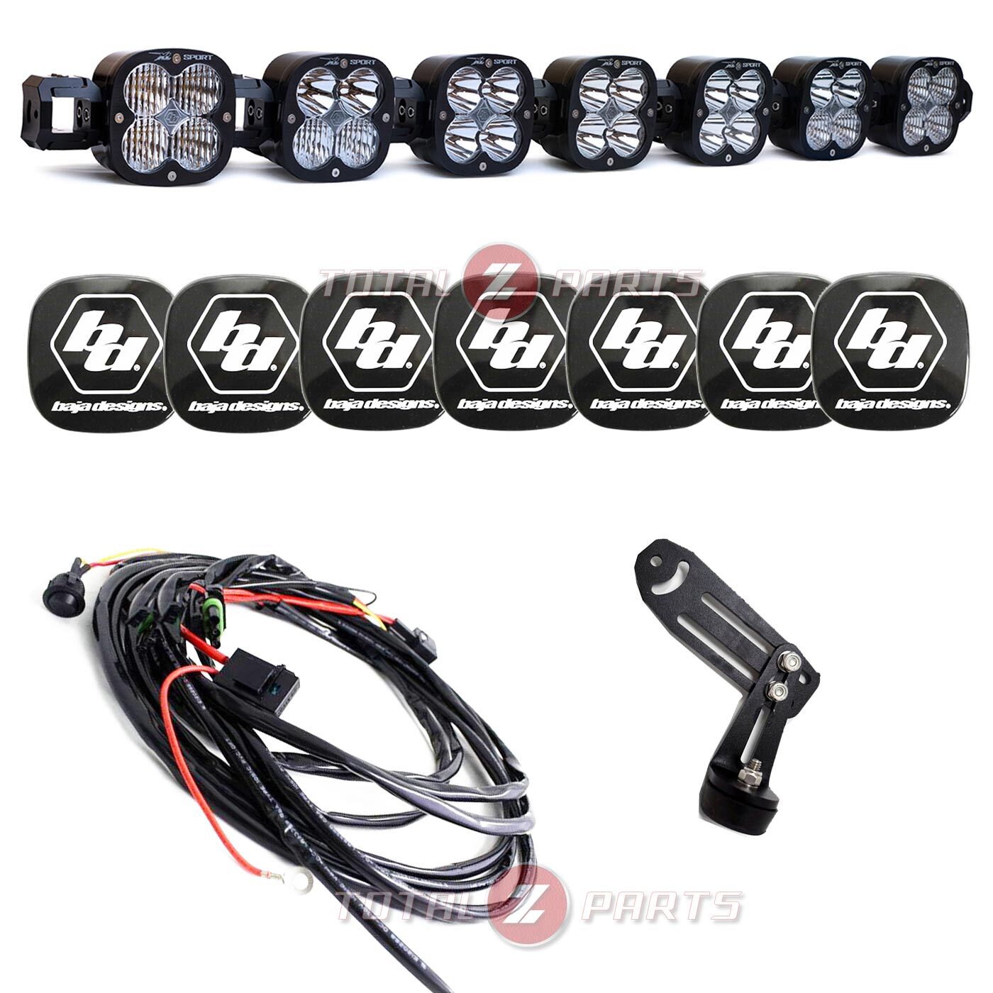 Baja Designs® 7 XL Linkable LED Universal Light Bar 22,050 lm w/Wiring & Covers