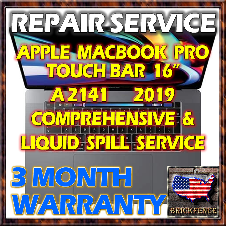 MACBOOK PRO 16" A2141 MVVL2LL/A* MVVM2LL/A* 2019 LAPTOP LOGIC BOARD REPAIR
