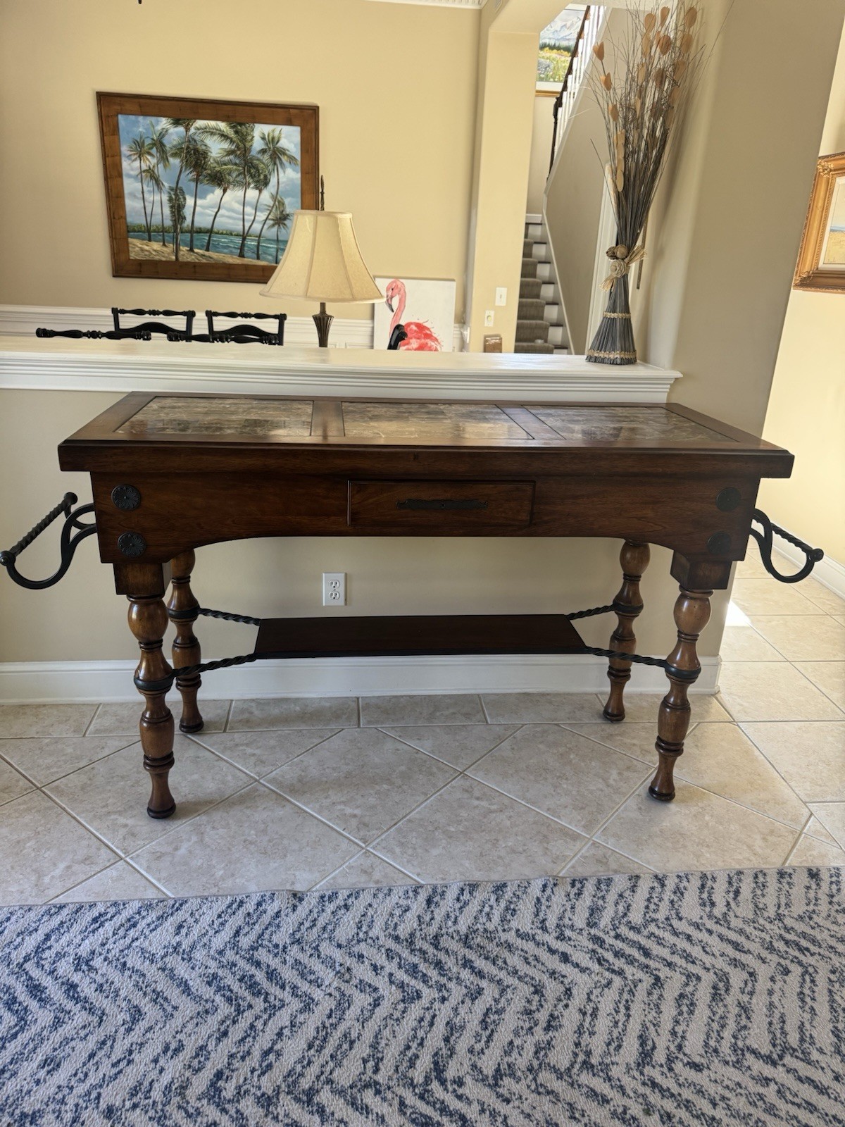Console Table Coffee Table Narrow Couch Side Entryway Storage, or Kitchen Island
