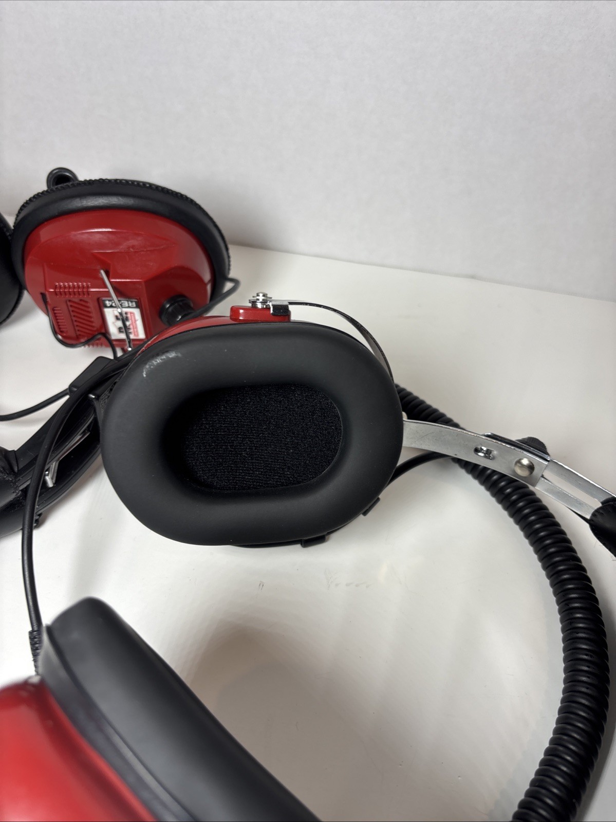 R.E. Racing Electronics RT-24 Headphone Plus 1 - Tested & Working NASCAR 2 Pair