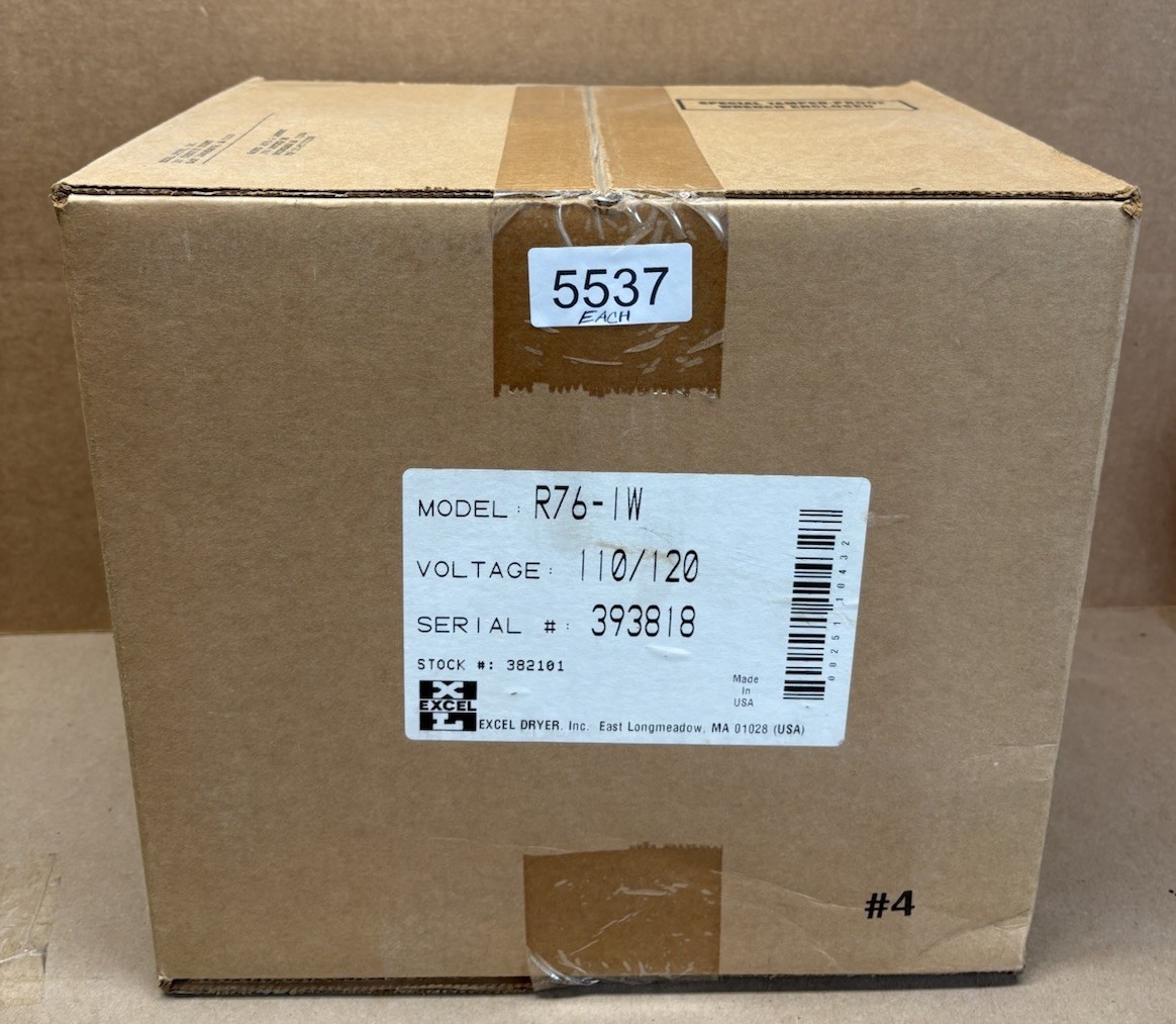 EXCEL Dryer R76-IW Sensor Activated Recessed Hand Dryer 110/120 Discontinued NOS