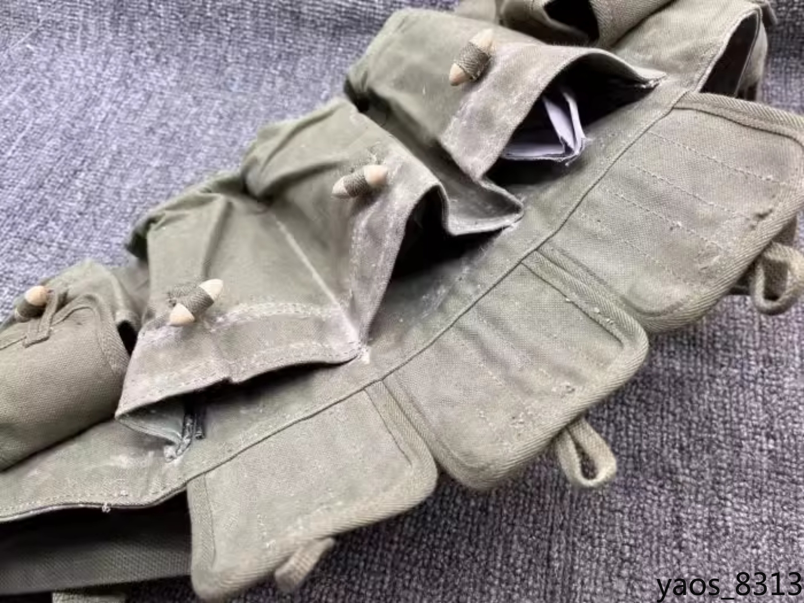 Russia AK Chinese 56 Tactical Chest Rig Vest Pouch with Belt Canvas bag
